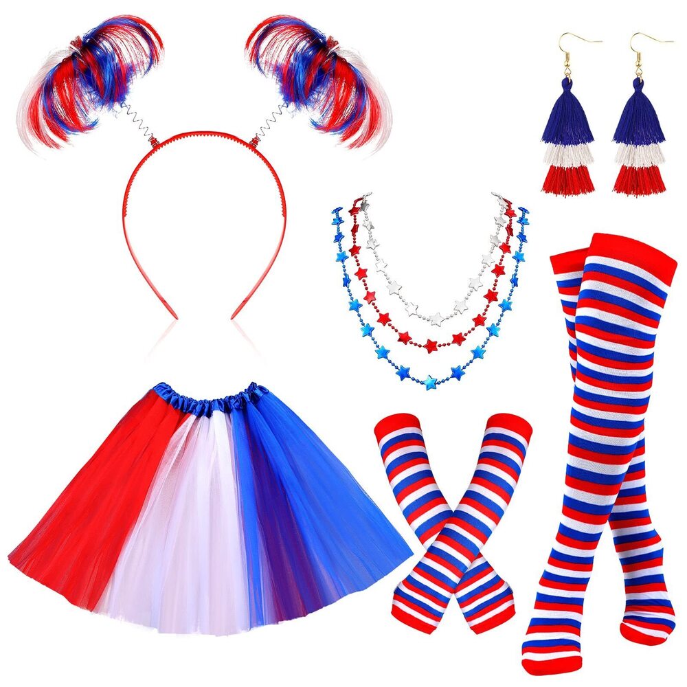 6378 6 Pcs Halloween Tulle Tutu Costume Accessoriess For Adults